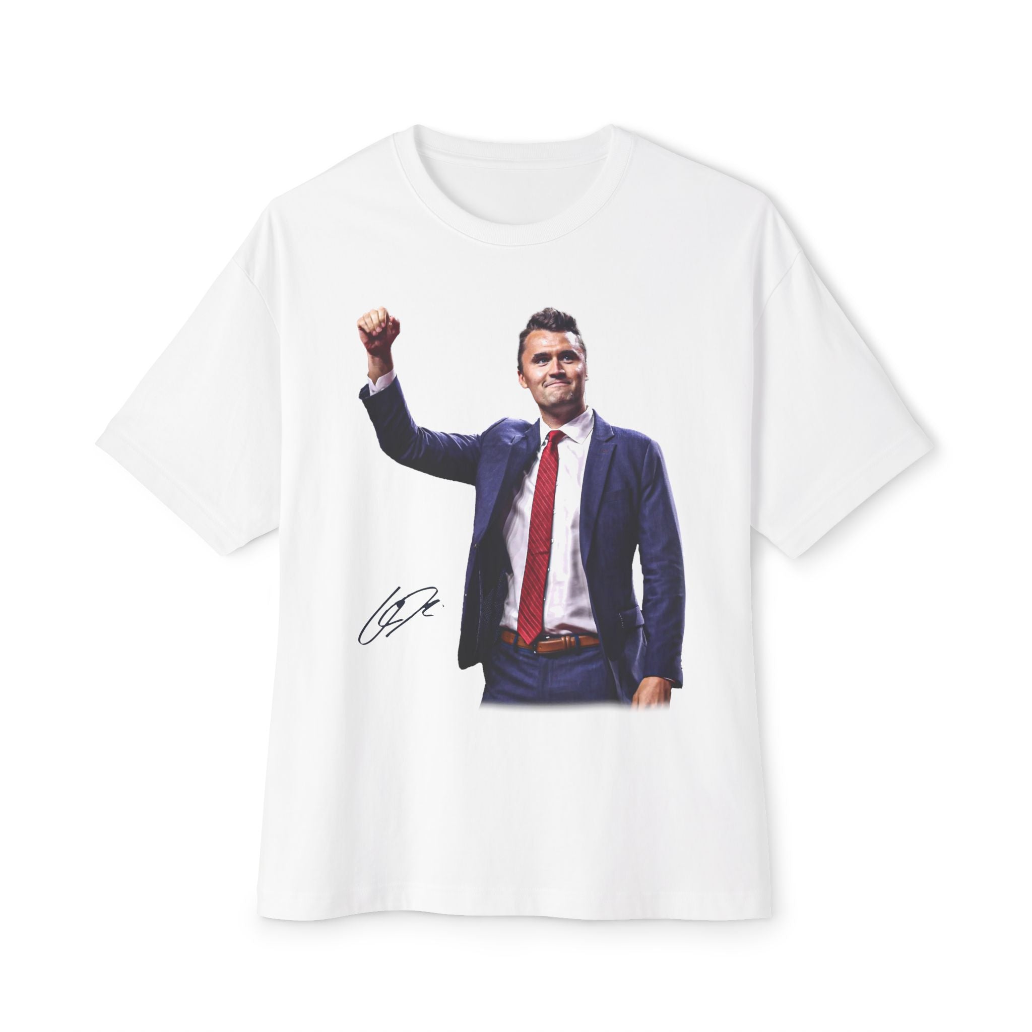 CHARLIE "NEVER SURRENDER" OVERSIZED WHITE