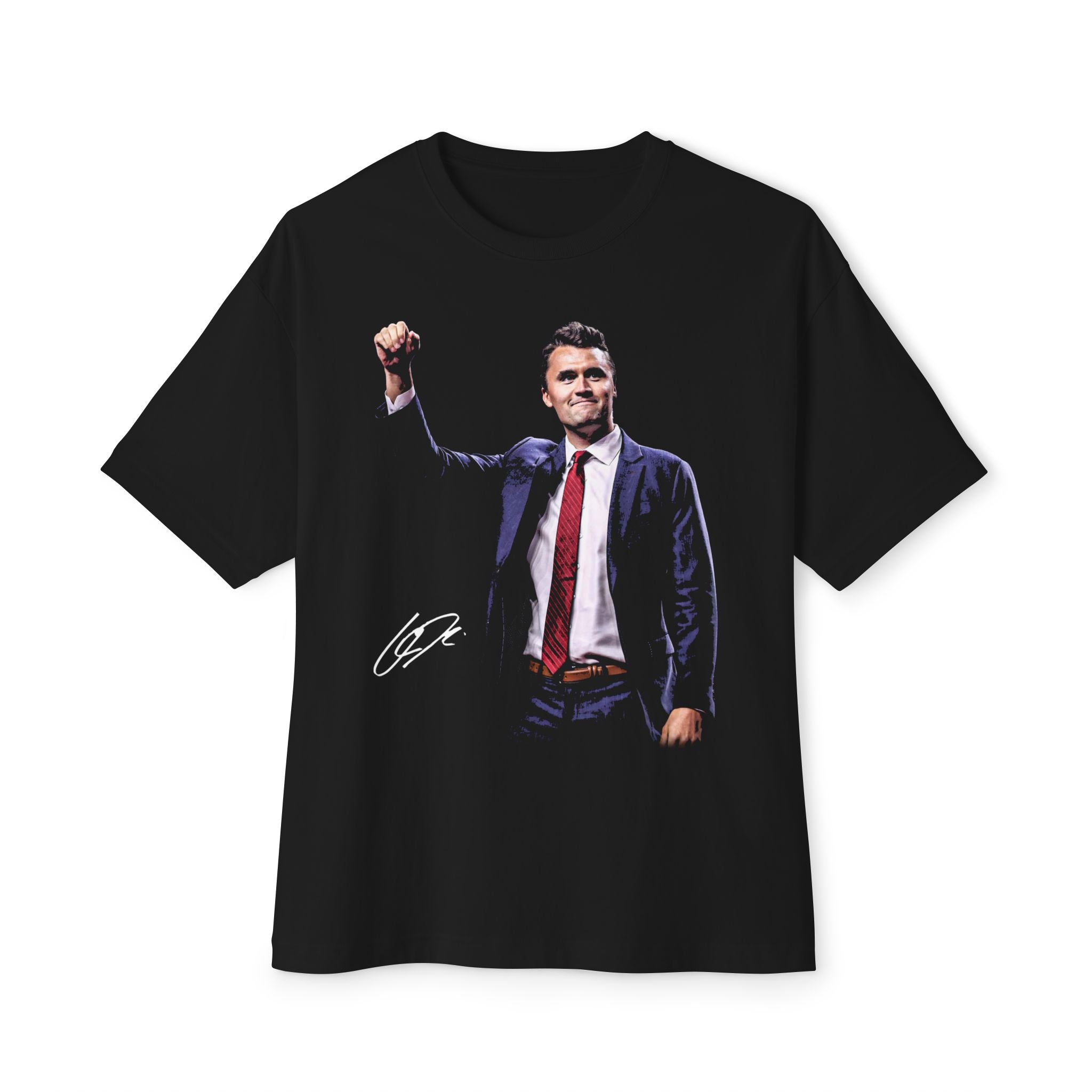 CHARLIE "NEVER SURRENDER" OVERSIZED BLACK