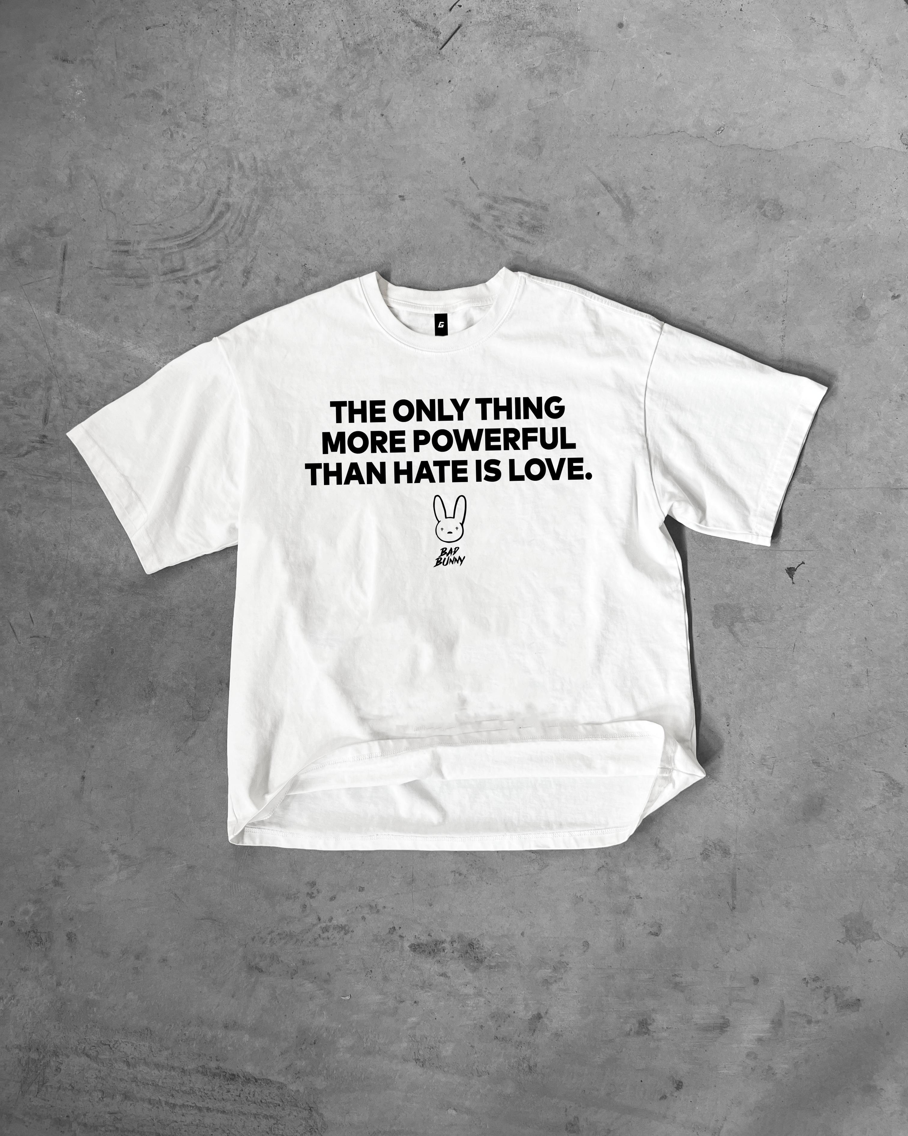 BAD BUNNY “LOVE > HATE” TEE