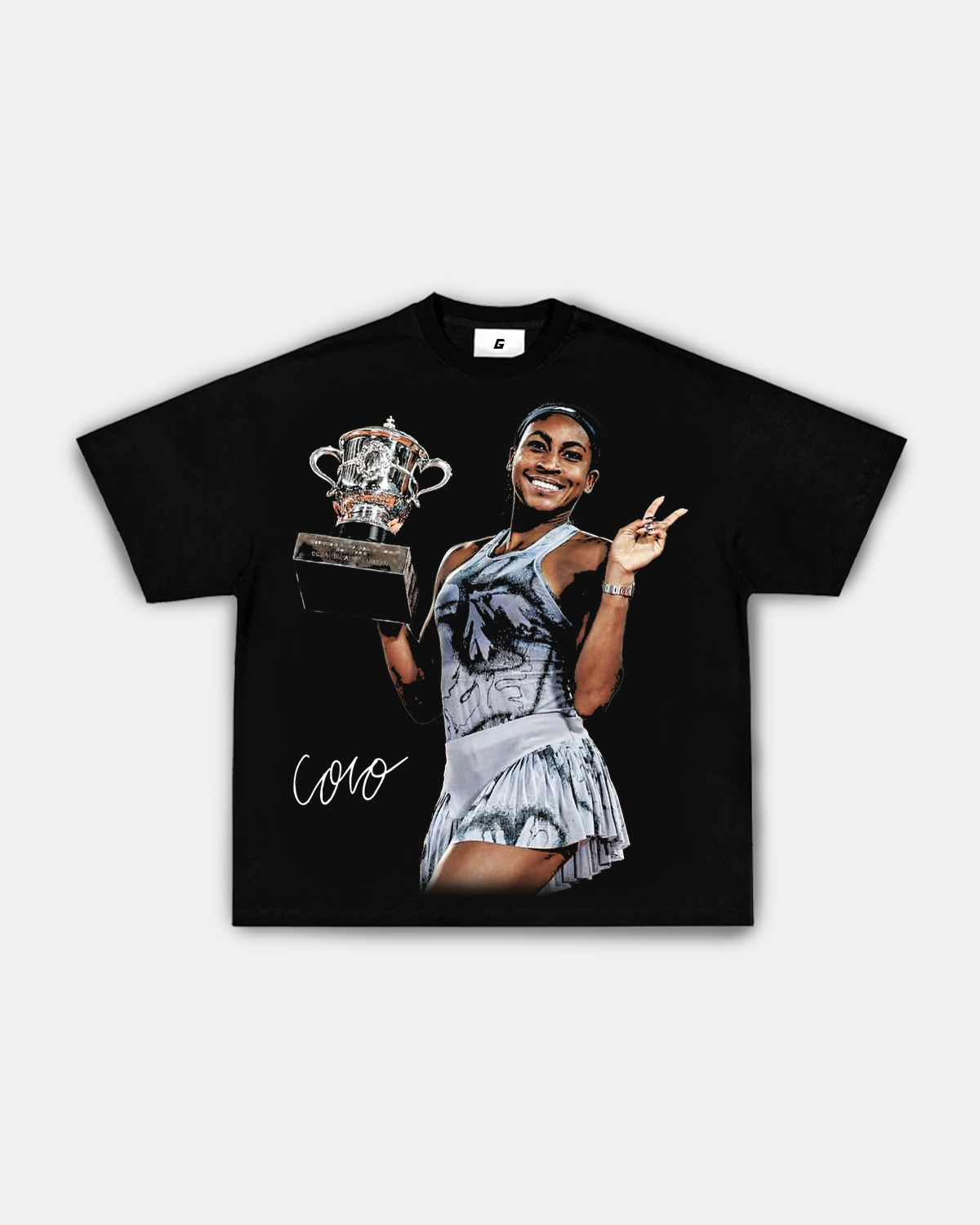 COCO "FRENCH OPEN DEUCES" TEE