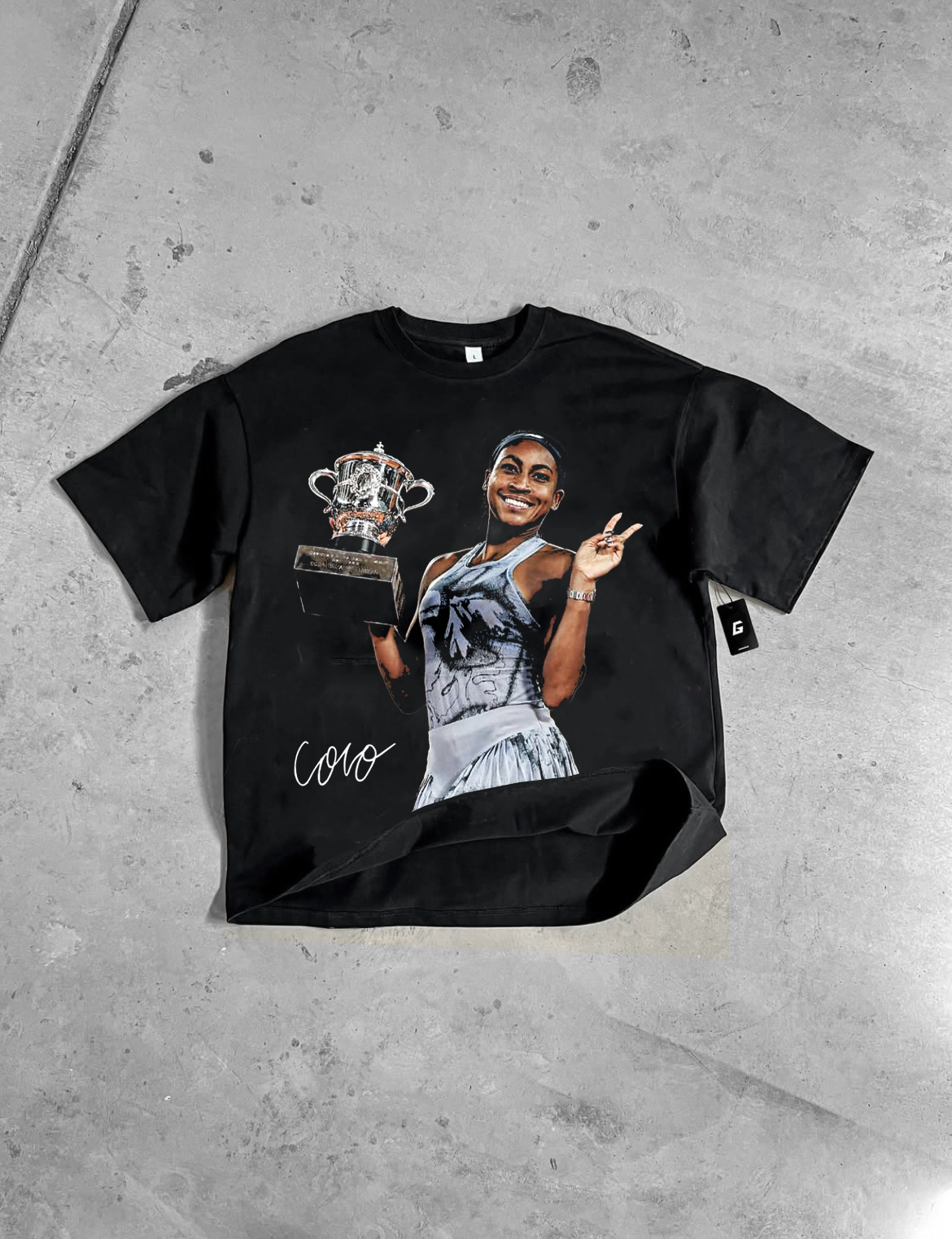 COCO "FRENCH OPEN DEUCES" TEE