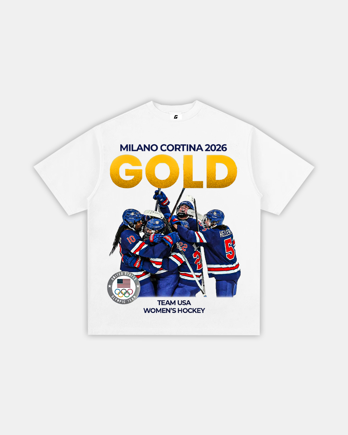 USA WOMEN'S HOCKEY "GOLD MEDAL" TEE