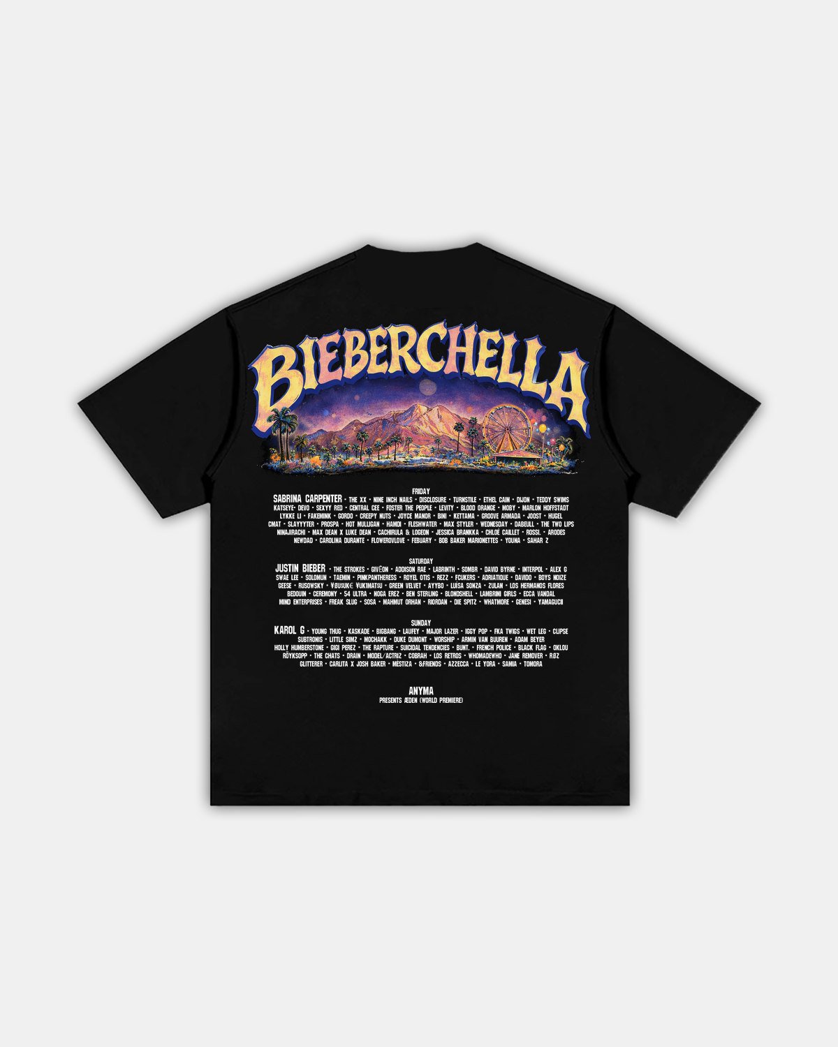BIEBERCHELLA "FESTIVAL" TEE