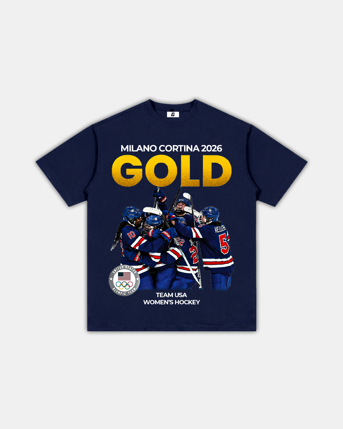 USA WOMEN'S HOCKEY "GOLD MEDAL" TEE